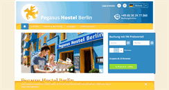 Desktop Screenshot of pegasushostel.de